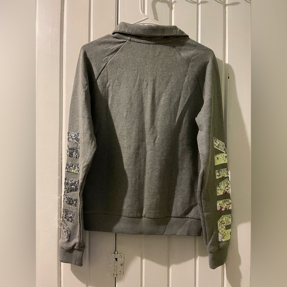VS. PINK bling 1/4 zip sweatshirt-medium NWT - Picture 5 of 8